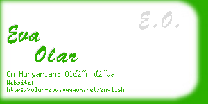 eva olar business card